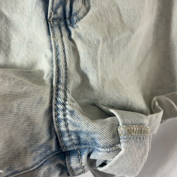 91 Cotton On Acid Wash High Flashback Denim Shorts size 2 Small Trendy designer - Picture 4 of 16